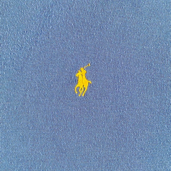 POLO RALPH LAUREN PIMA V-NECK SWEATER LIGHT BLUE SIZE X-LARGE - Picture 12 of 15